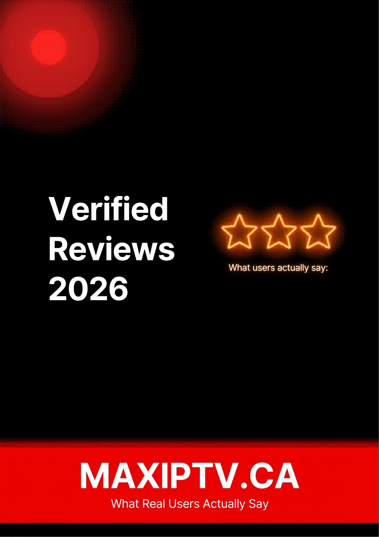 IPTV Canada reviews 2026 — real Canadian subscribers rate MAXIPTV 9.8 out of 10 for stream quality, sports and value