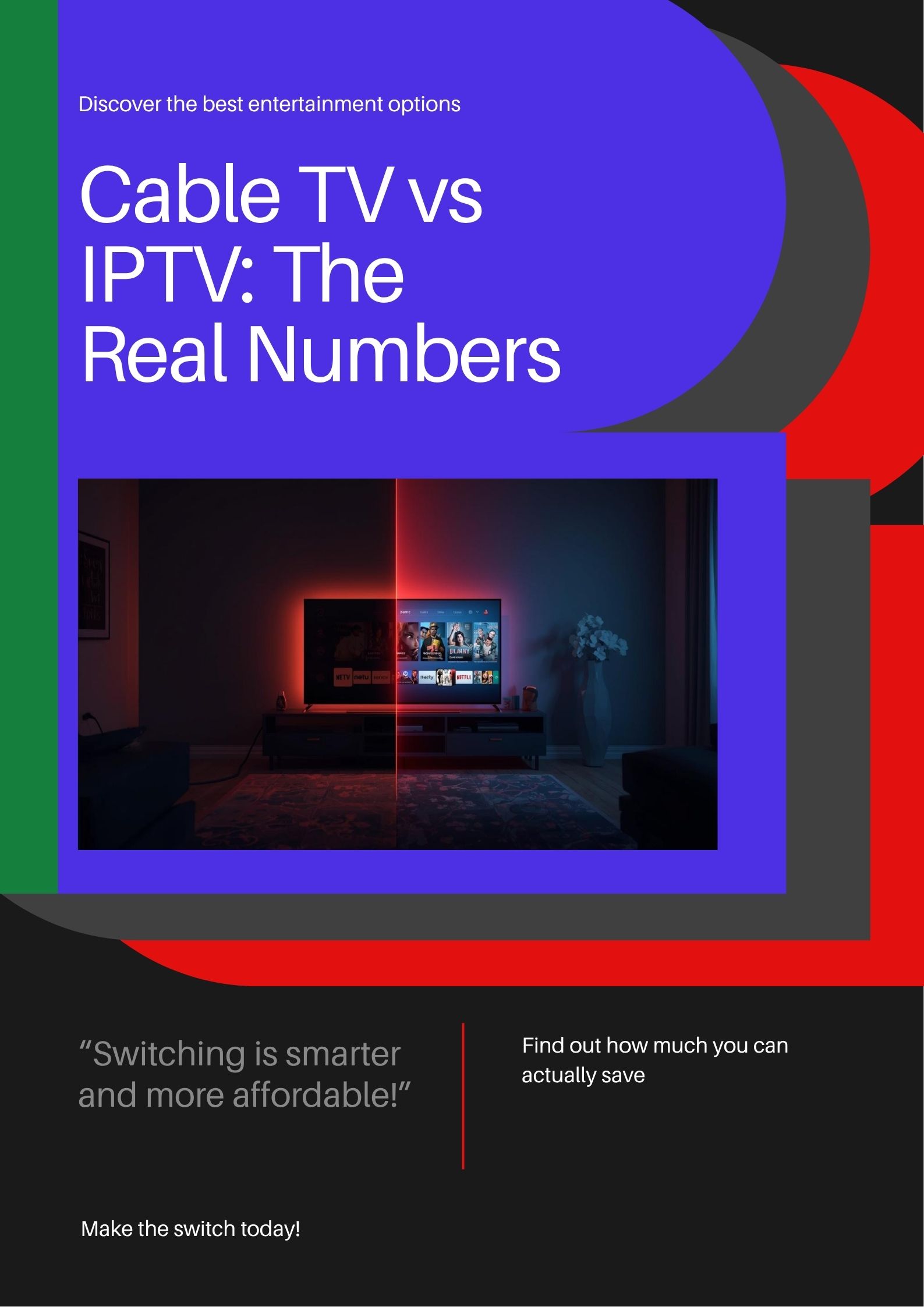 IPTV vs cable Canada 2025 — cost comparison showing how much Canadians save switching to MAXIPTV