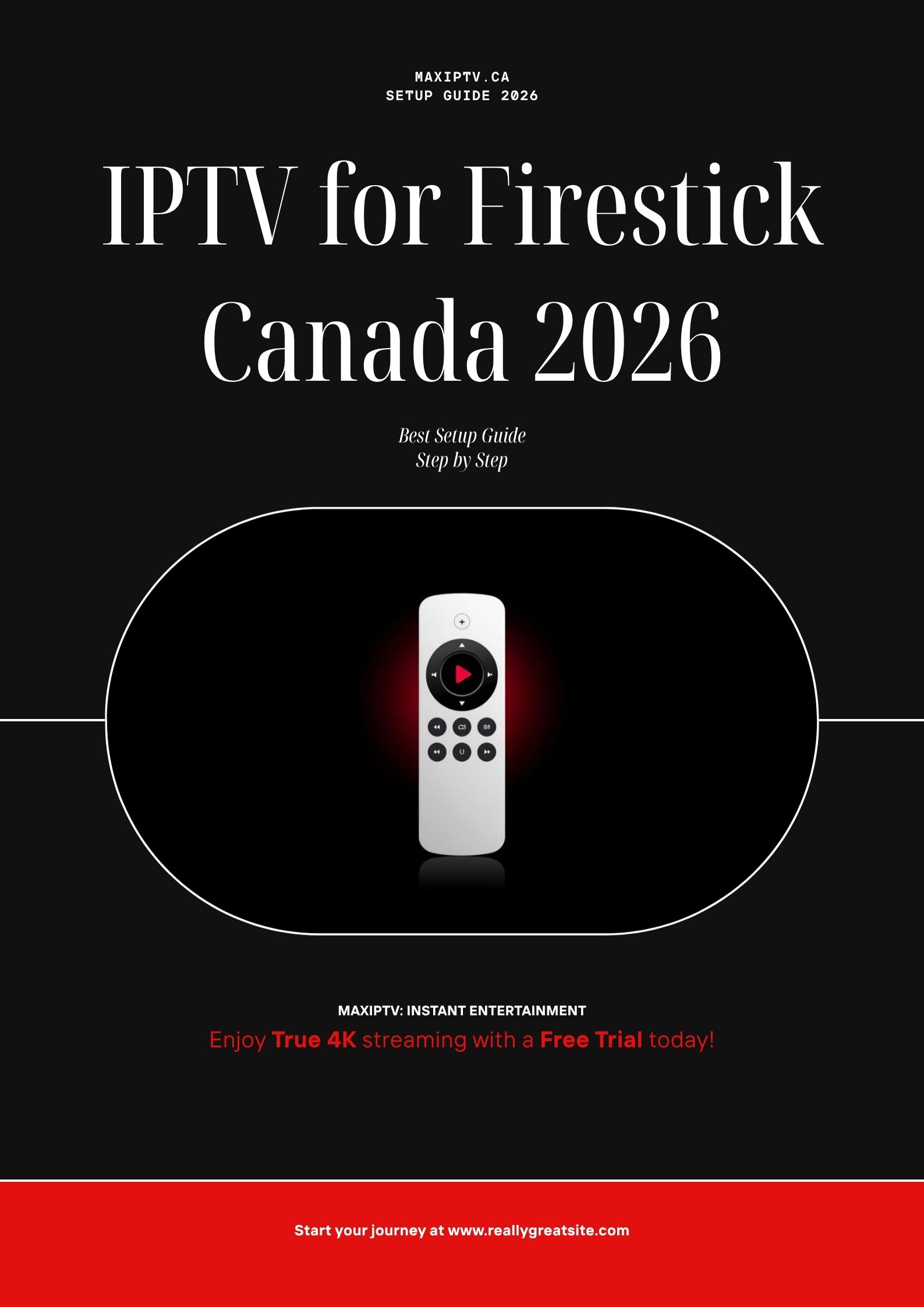 IPTV for Firestick Canada 2026 — step-by-step setup guide to install MAXIPTV on Amazon Fire TV Stick