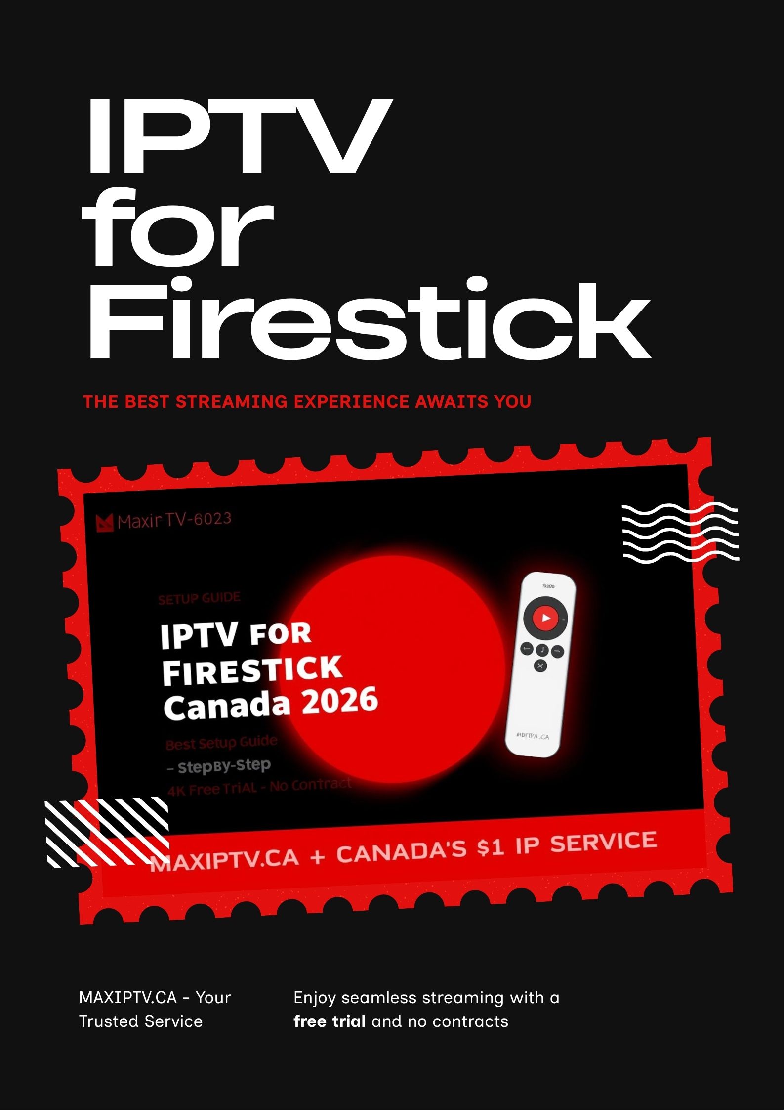 IPTV for Firestick Canada 2026 — step-by-step setup guide to install MAXIPTV on Amazon Fire TV Stick