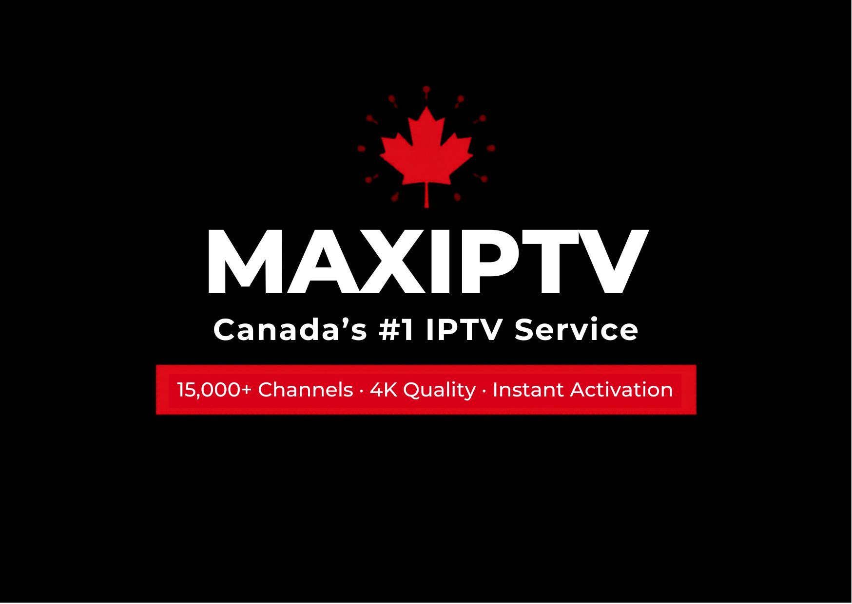 MAXIPTV logo — Canada's leading IPTV service