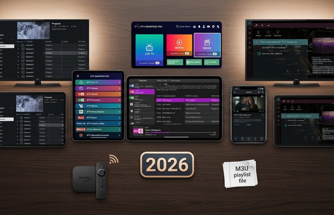 est IPTV players 2026 comparison: TiviMate, IPTV Smarters Pro, Perfect Player, XCIPTV, OTT Navigator for Firestick and M3U playlist download