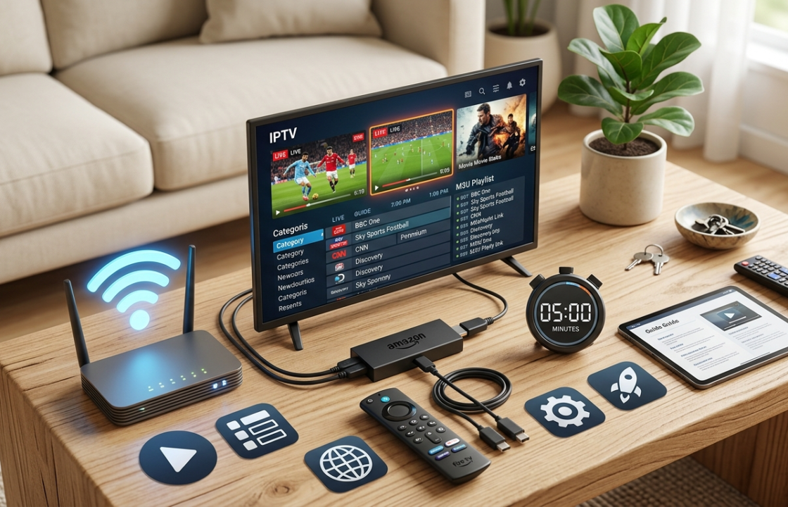 Install IPTV on Firestick: best IPTV service setup with M3U playlist download
