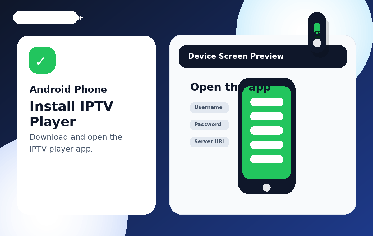 Install Android IPTV Player