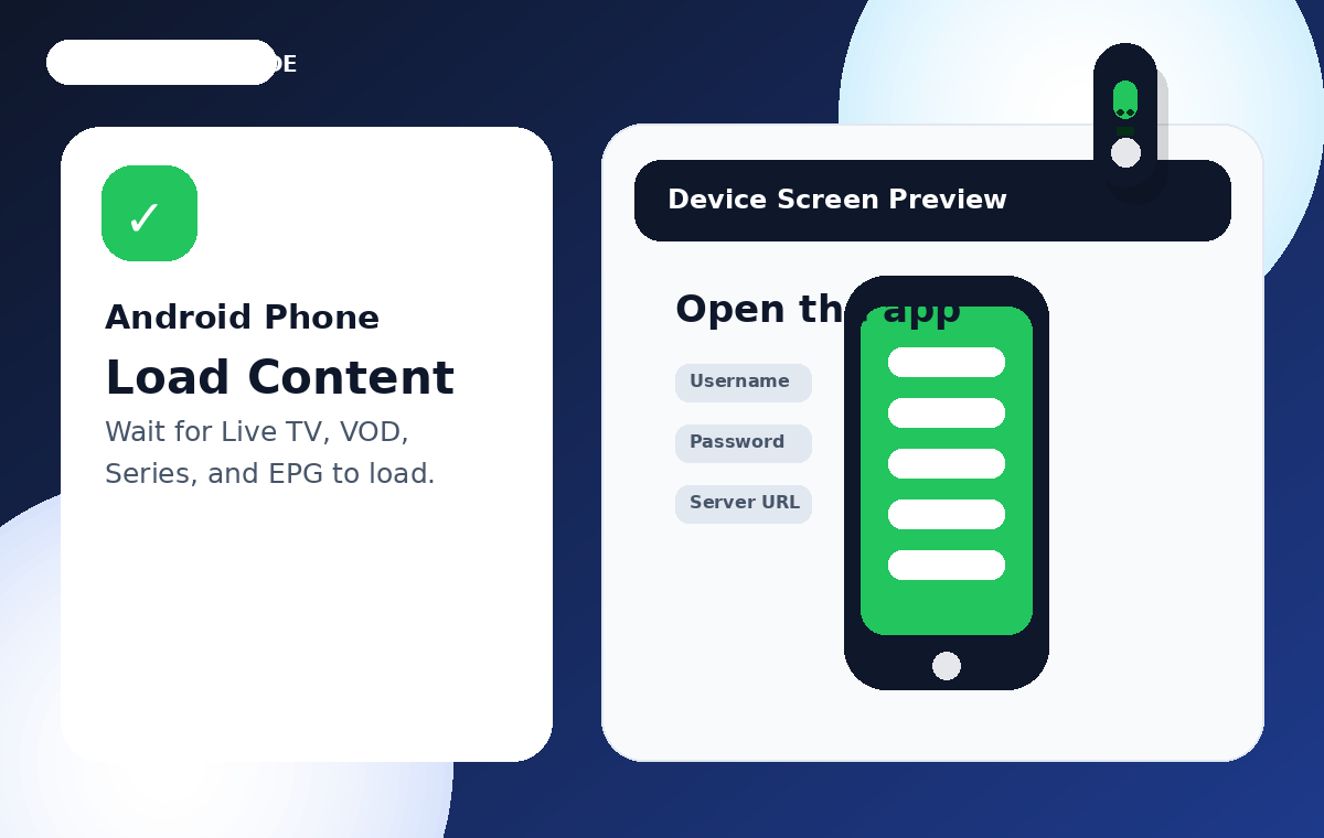 Load IPTV Content