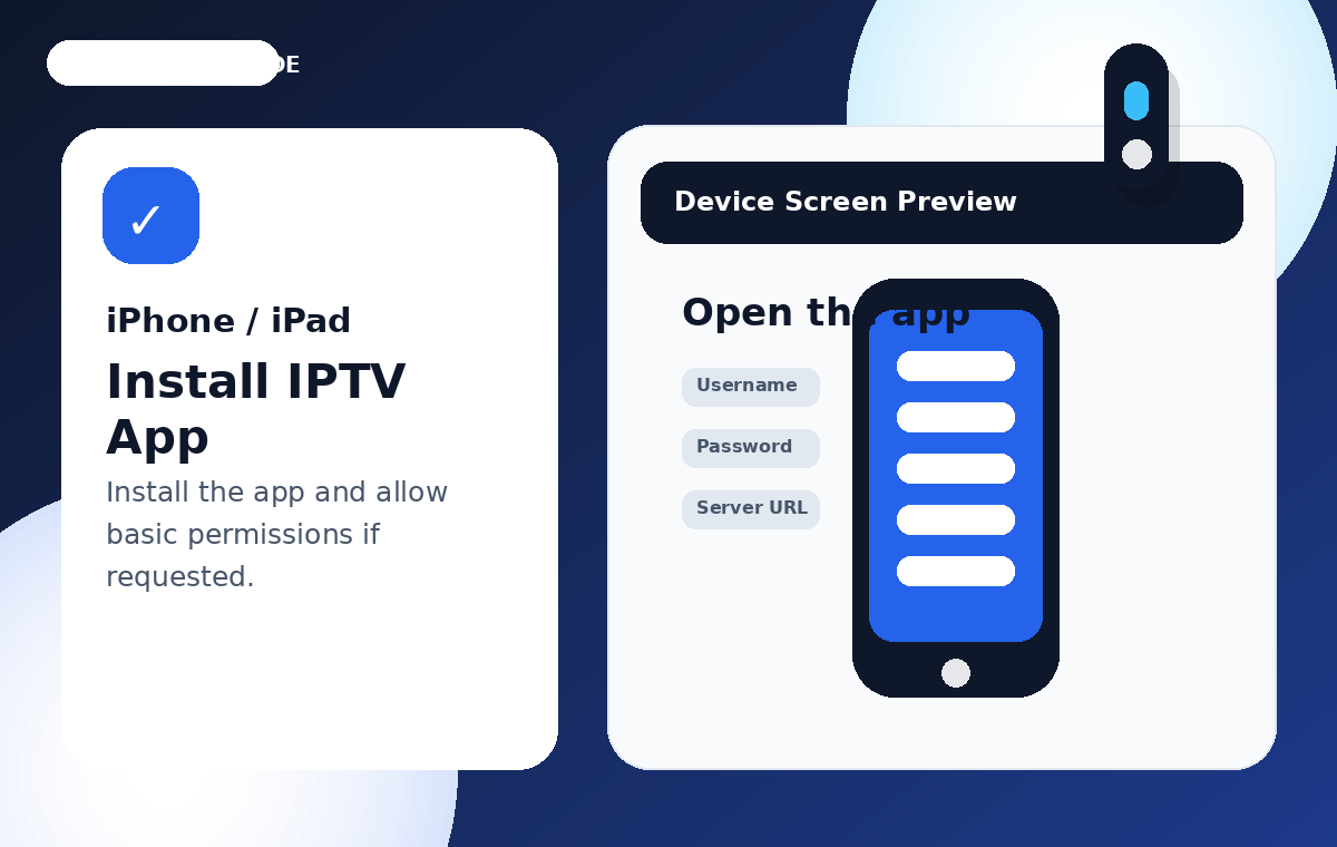 Install IPTV App