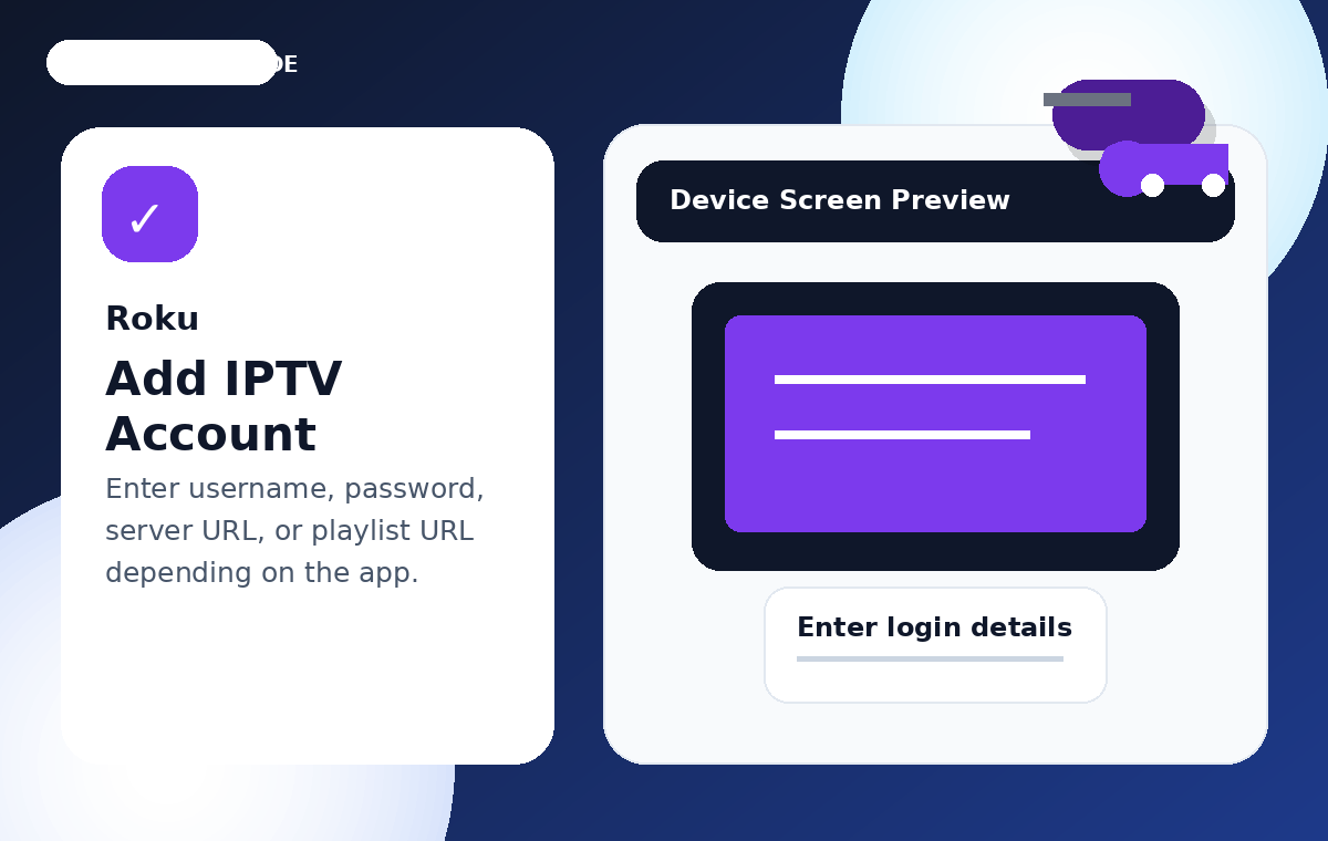 Add IPTV Account