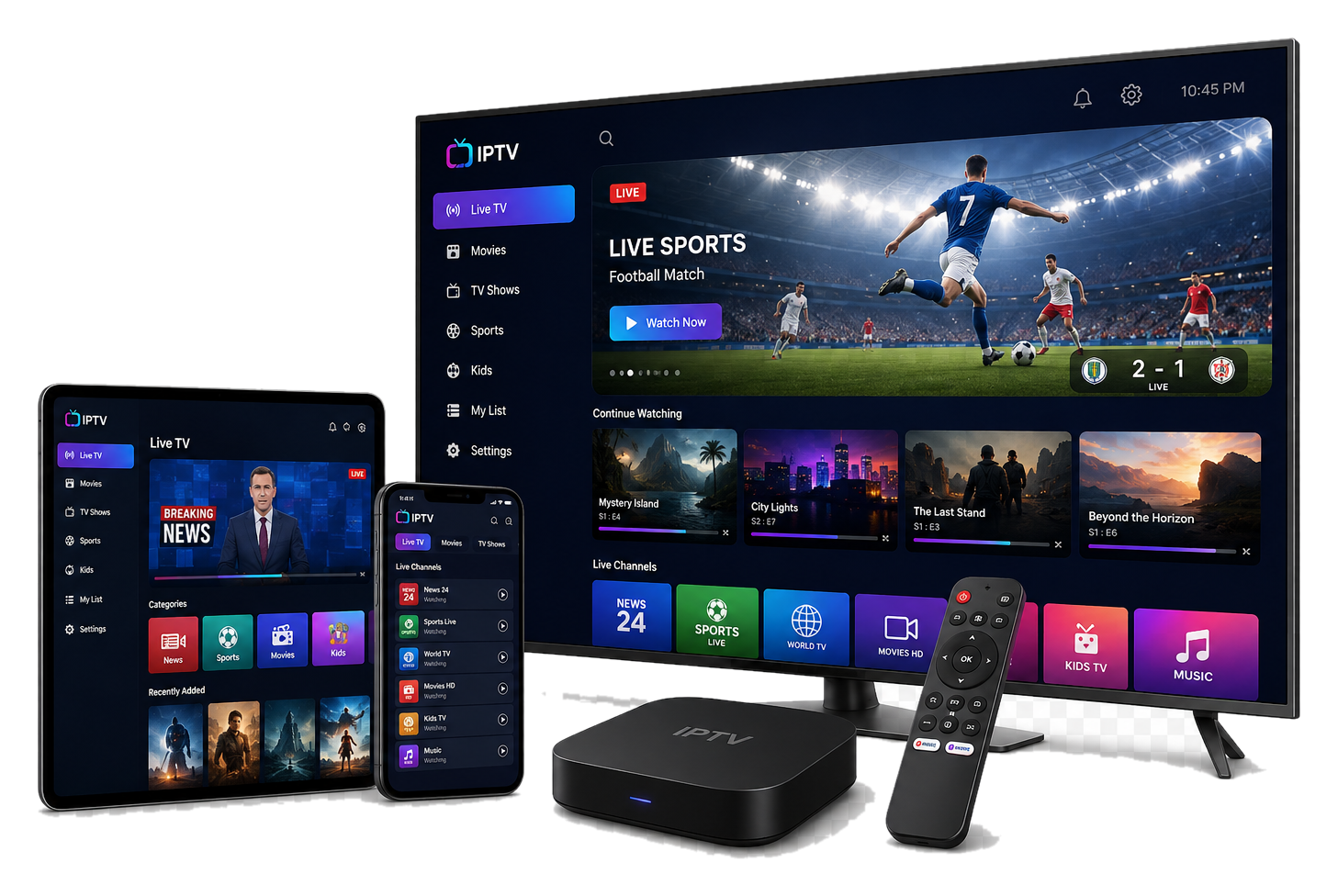 Max IPTV Canada streaming devices